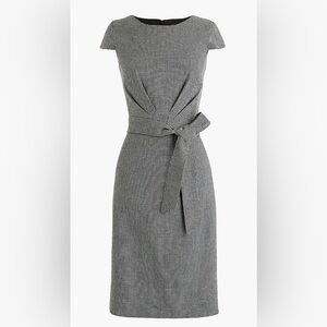 J. Crew Black and White Midi Dress